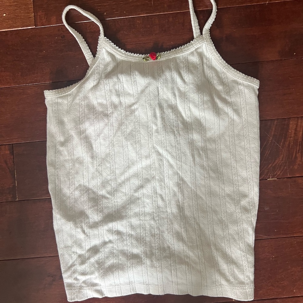 Zara White Strappy Top